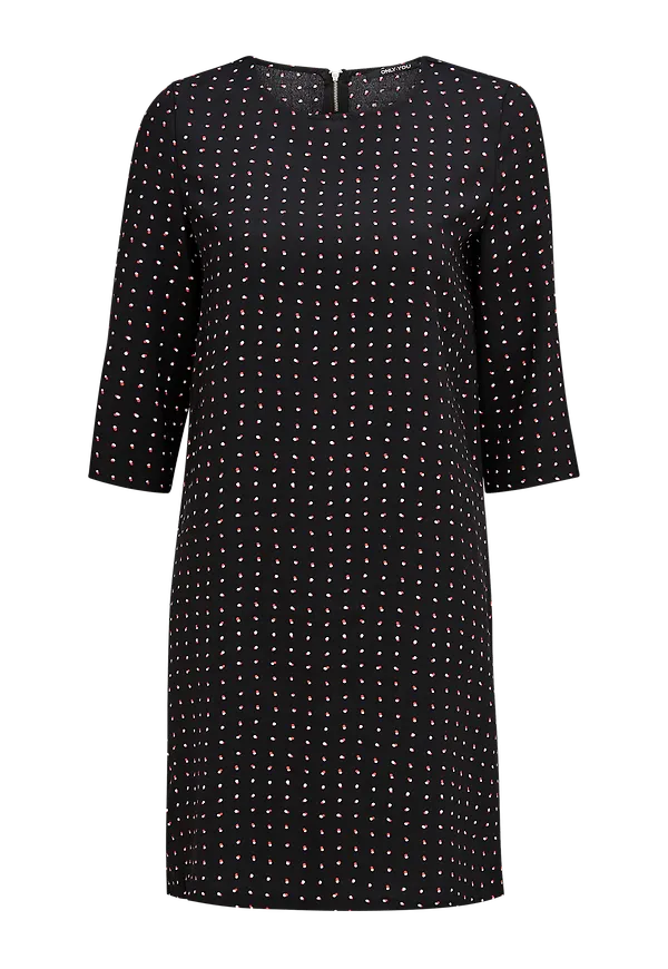 Only - Klänning onyMichelle 3/4 Aop Dress - Svart