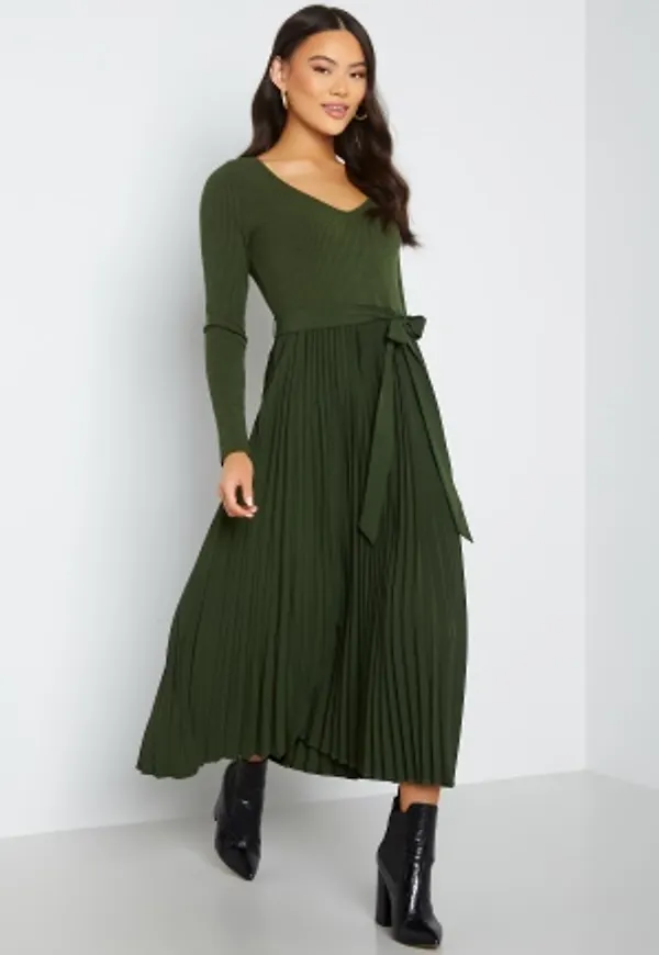 Guess ES LS Erynn Pleated Dress G8DQ Joshua Tree S