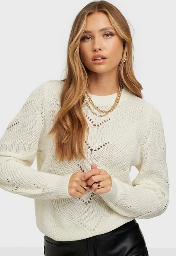 Vila Vienia O-Neck L/S Knit Top/Su - Noo Stickade tröjor