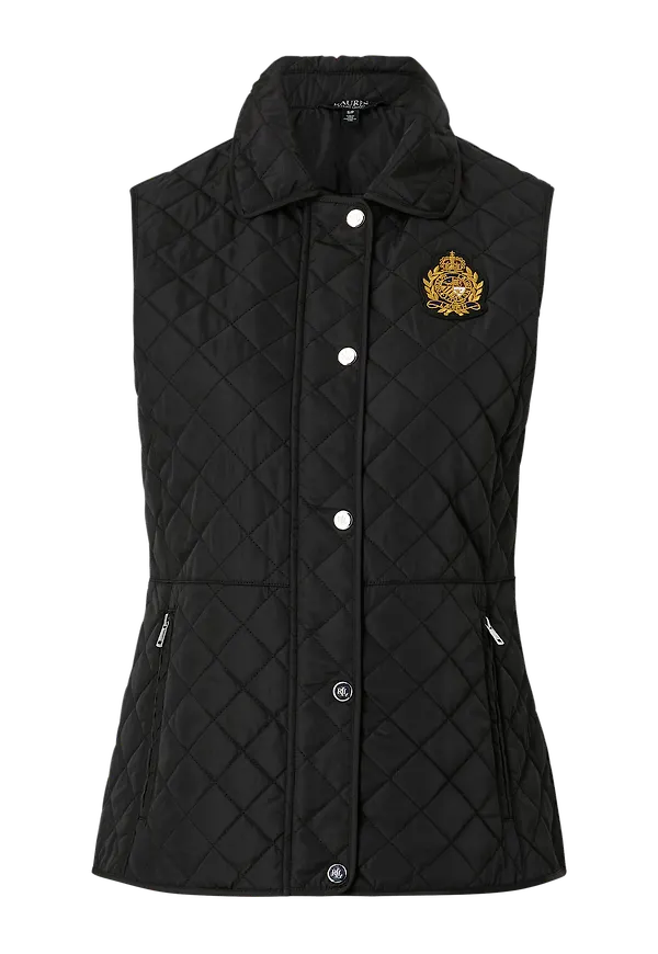 Lauren Ralph Lauren - Väst Rcyd SB Vst Qlt Crst - Svart