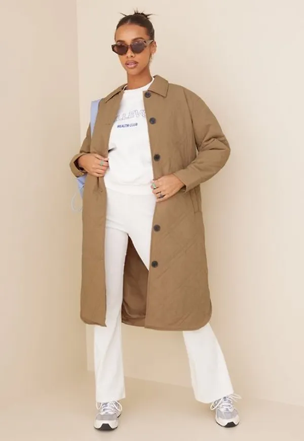 Vero Moda Vmamberemerson Extra Long Coat Ga B Kappor Tigers Eye