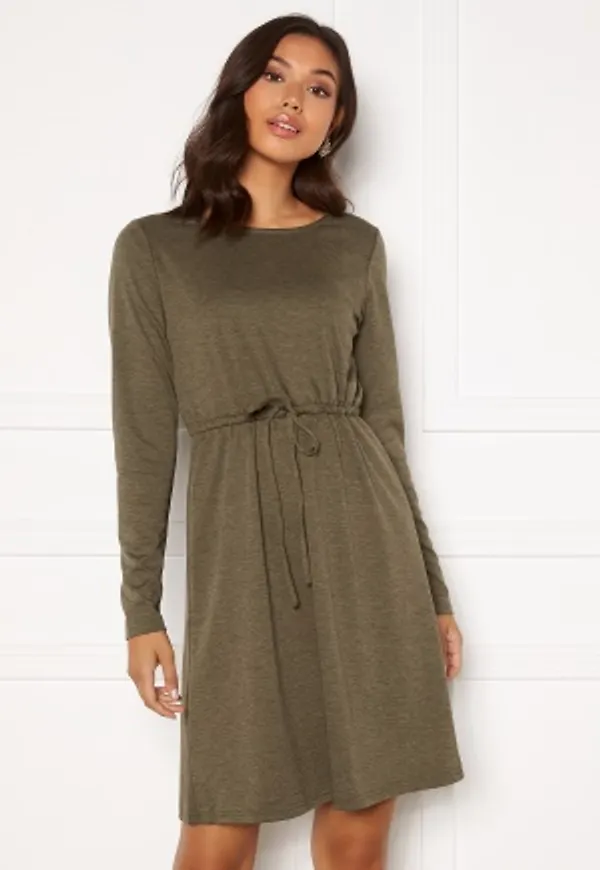 VILA Juner L/S Dress Forest Night Melange XS