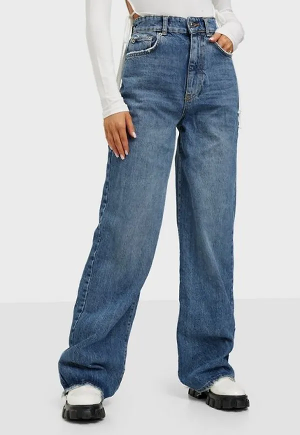 Gina Tricot Idun wide jeans Wide leg jeans Sea Blue