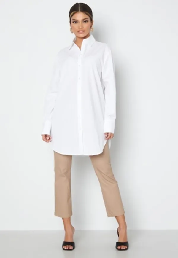 BUBBLEROOM Minou oversized long shirt  White 36