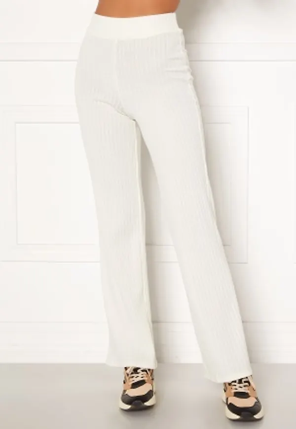 BUBBLEROOM Miley knitted trousers White XL