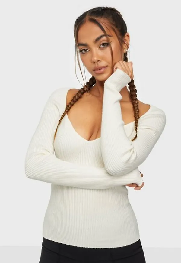 Vero Moda Vmsylvia Ls Knit Vma Stickade tröjor Birch