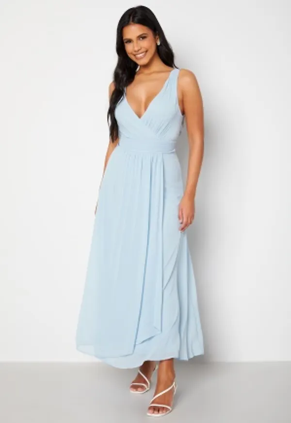 VILA Micada Fake Wrap Dress Kentucky Blue 36