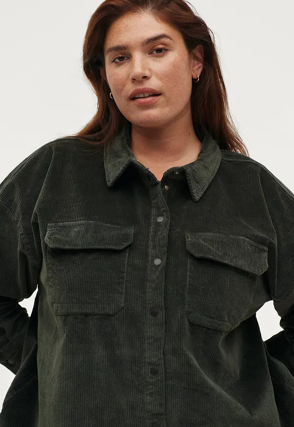 Zizzi - Skjorta jOlivia L/S Shirt - Grön