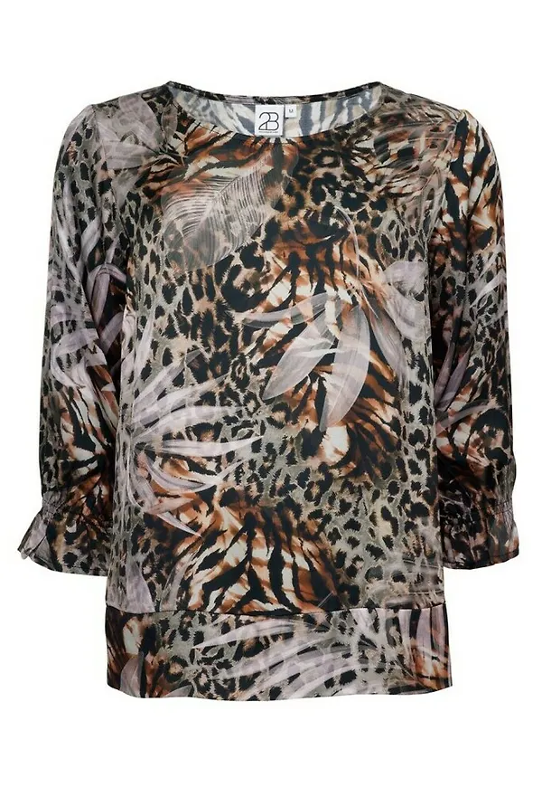 2-Biz - Blusar - Brun - Dam - Storlek: Xl,L