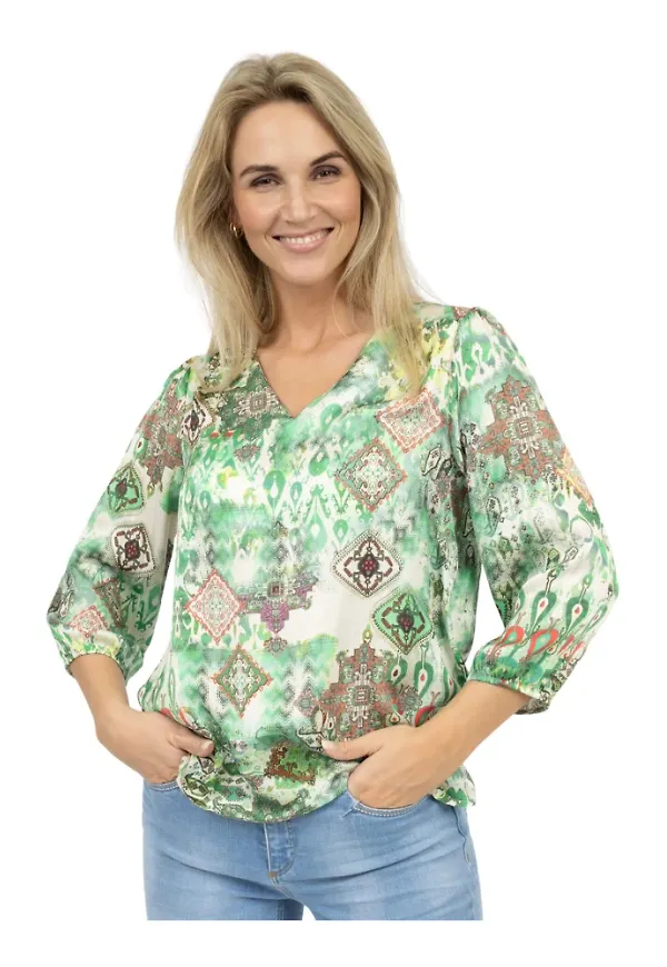 2-Biz Blouses Flerfärgad, Dam