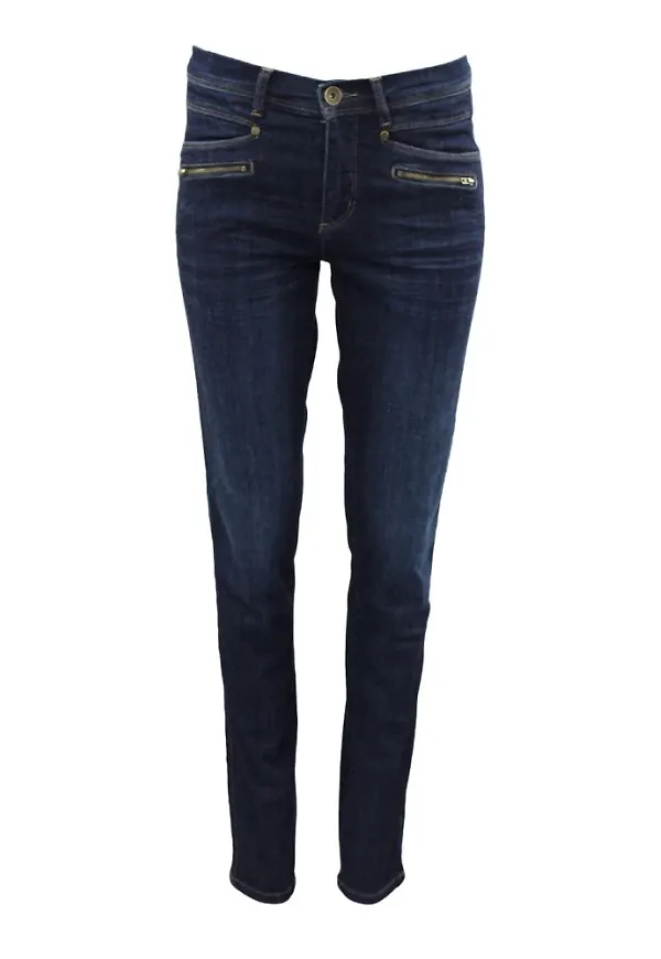 2-Biz Smala jeans Blå, Dam