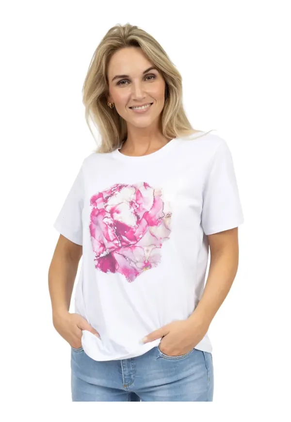 2-Biz T-Shirts Vit, Dam