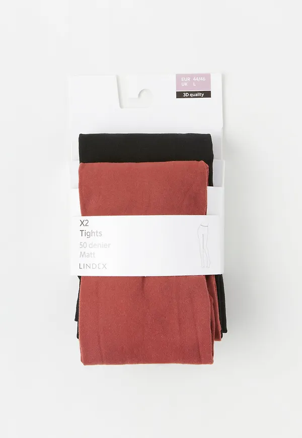 2-pack matt strumpbyxor 50 denier