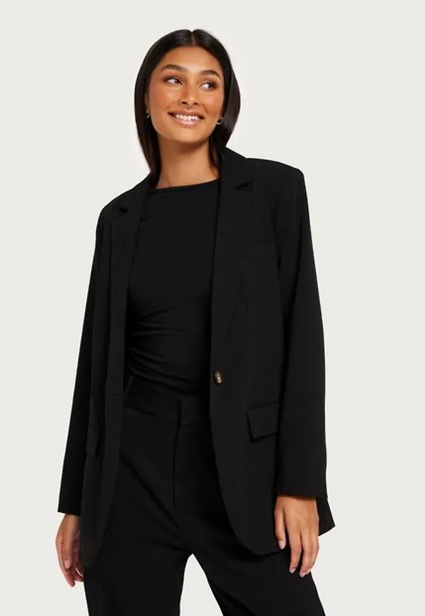 Object Collectors Item Objsigrid L/S Blazer Noos Kavajer Black
