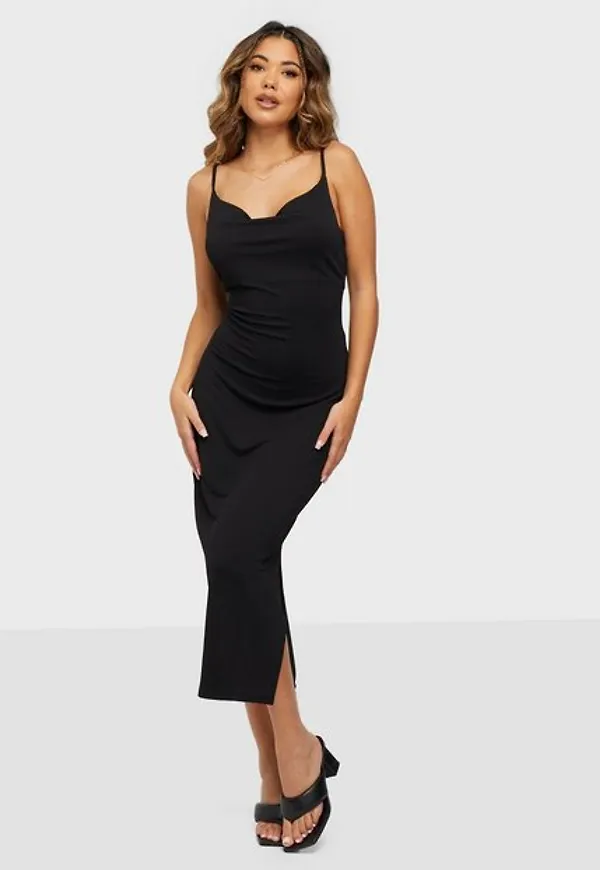 Only Onlmonna S/L Slit Dress Jrs Midiklänningar