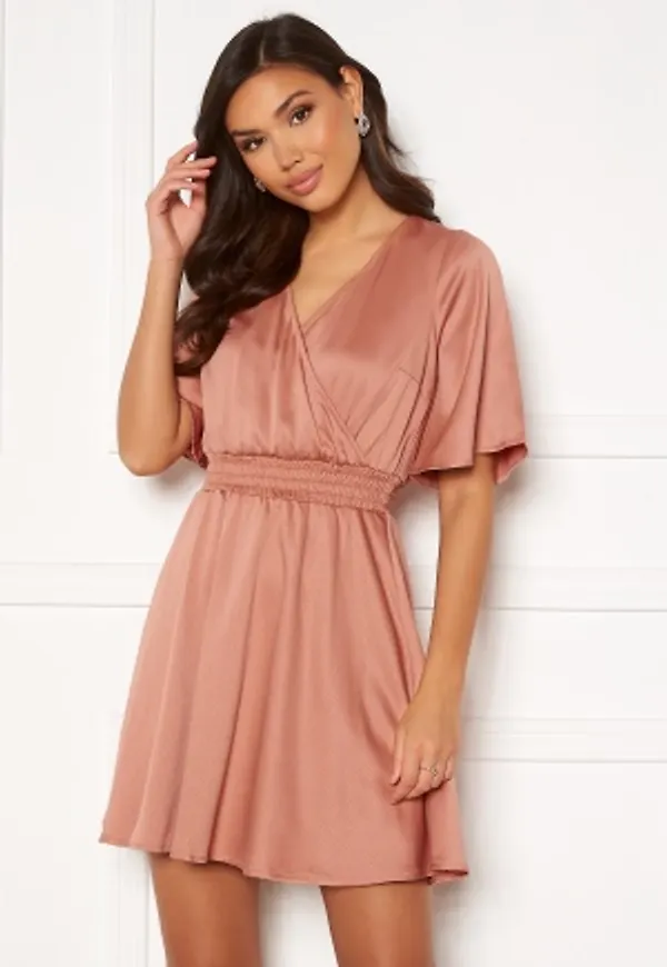 BUBBLEROOM Pixie smock dress Dusty apricot 38