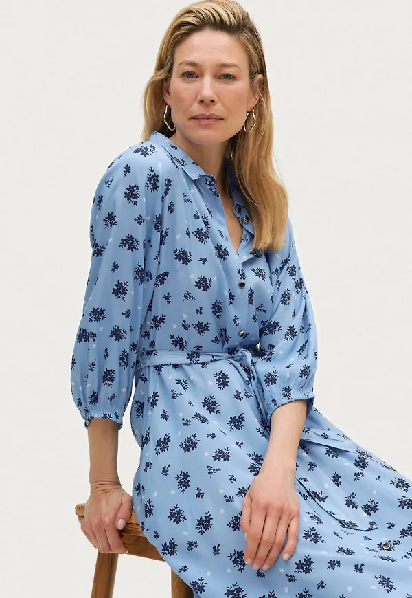 KAFFE - Maxiklänning kaTessa Shirt Dress - Blå