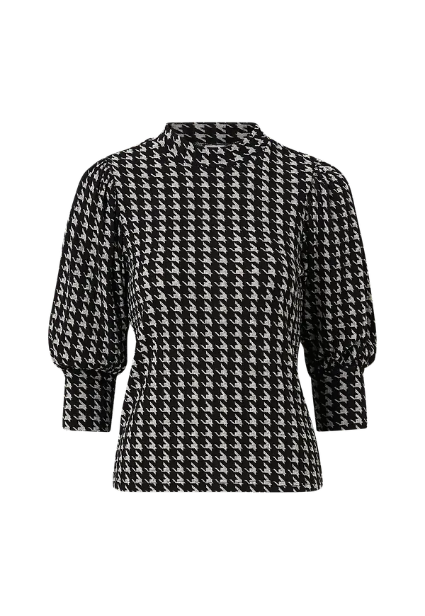 JDY - Topp jdyMonroe 3/4 High Neck Top - Svart