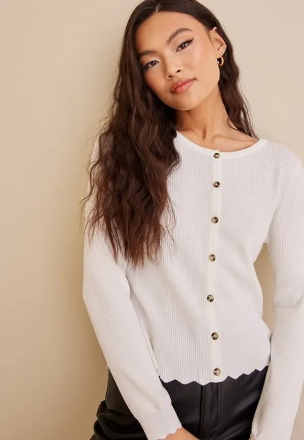 Object Collectors Item Objharriet L/S Knit Cardigan Noos Cardigans