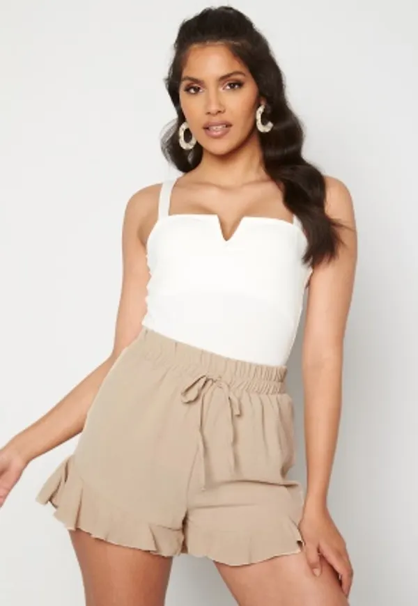 Trendyol Flounce Shorts Tas/Stone 38