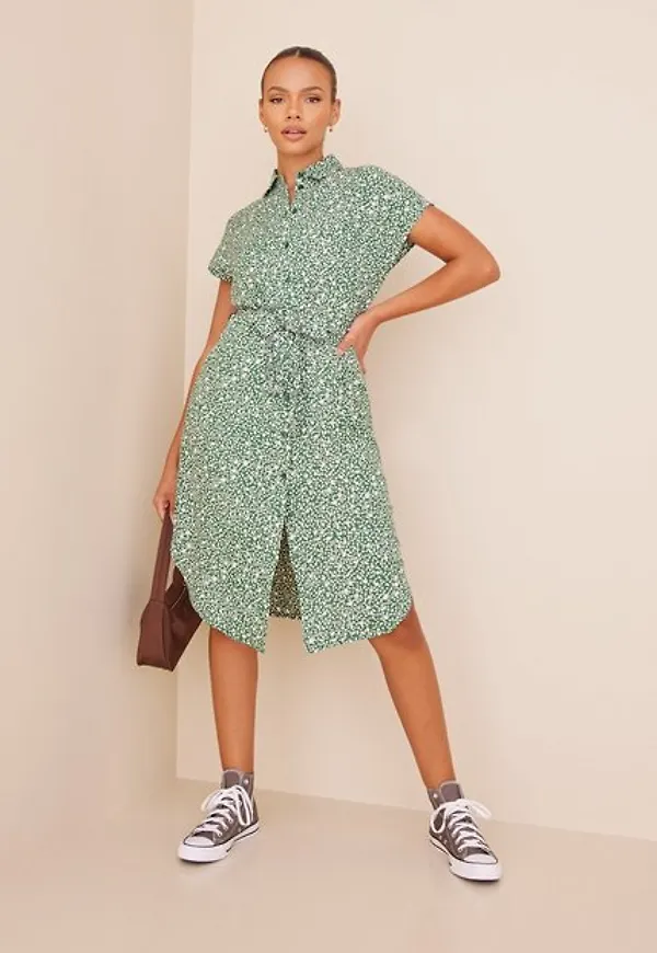 Pieces Pcnya Ss Shirt Dress Bf Bc Midiklänningar