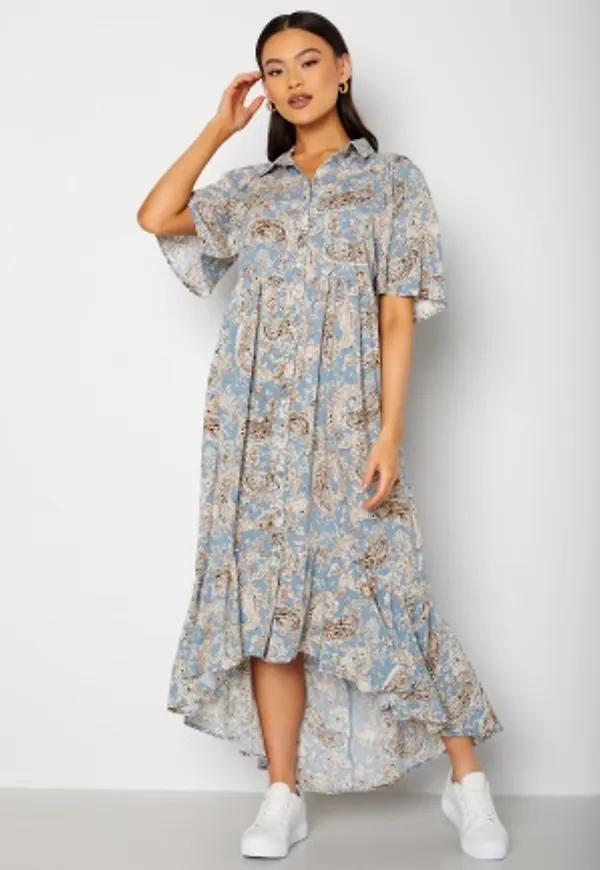 JDY Gaya Life 2/4 Long Dress Cashmere Blue AOP:Pa 40
