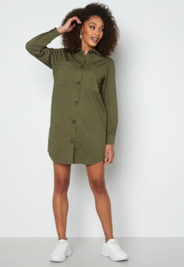 Happy Holly Rosalie shacket Khaki green 36/38