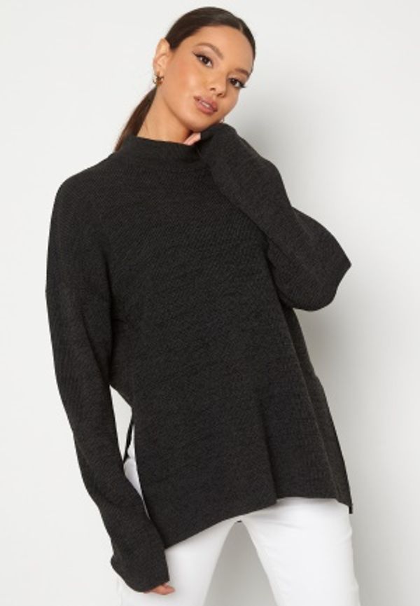 BUBBLEROOM Kirsten knitted sweater  Dark grey melange S