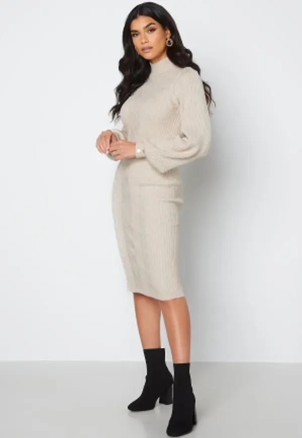Object Collectors Item Makenzy Knit Dress Silver Gray L