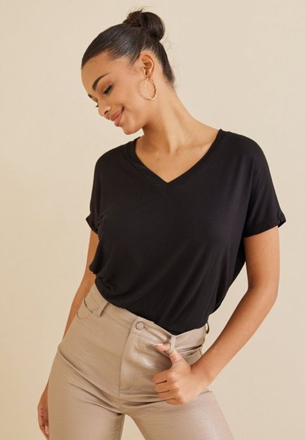 Vila Vibelis V-Neck S/S Top/Su - Noos T-shirts