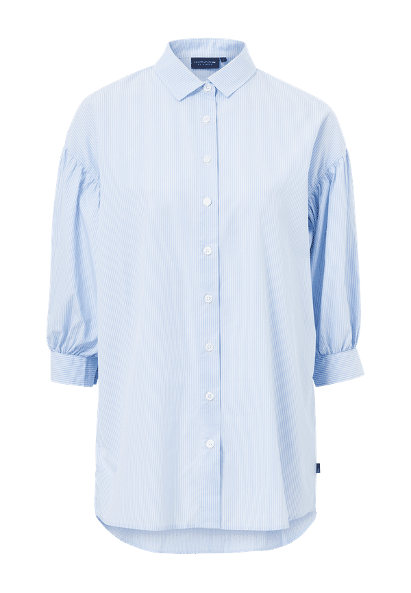 Lexington - LÃ¥ngskjorta Maria Long Poplin Shirt - BlÃ¥