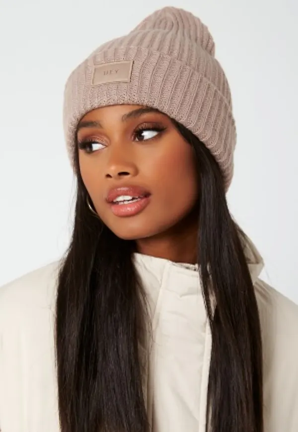 BUBBLEROOM Ofelia knitted beanie Dark dusty pink One size