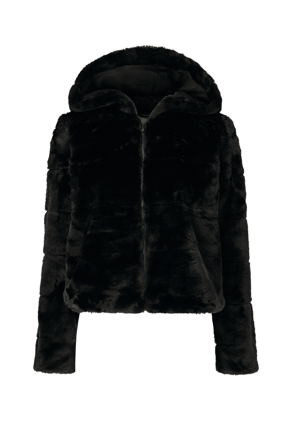 Only - FuskpÃ¤ls onlChris Fur Hooded Jacket - Svart