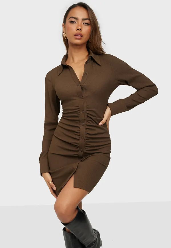 Envii - Långärmade klänningar - Ensweetie Ls Dress 6879 - Klänningar - Long dresses