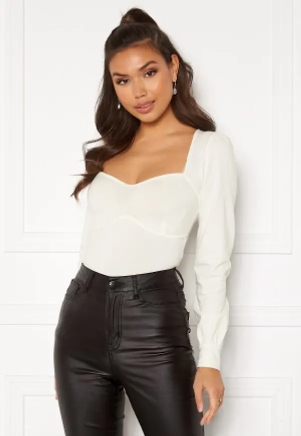 Chiara Forthi Belissa puff sleeve top Offwhite XL
