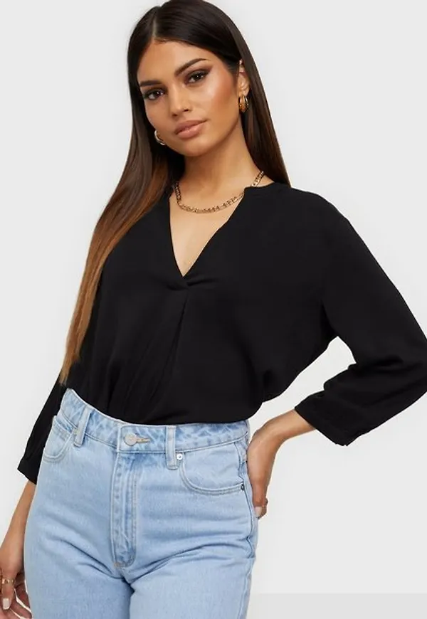Vila Vidania 3/4 Shirt/Su - Noos Vardagsblusar Black