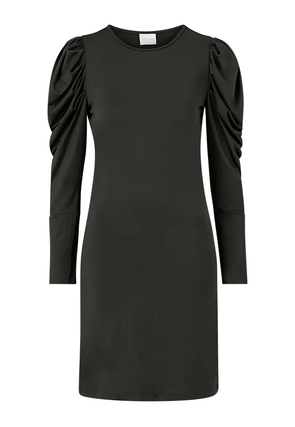 Vila - Klänning viLeoa L/S Dress - Svart