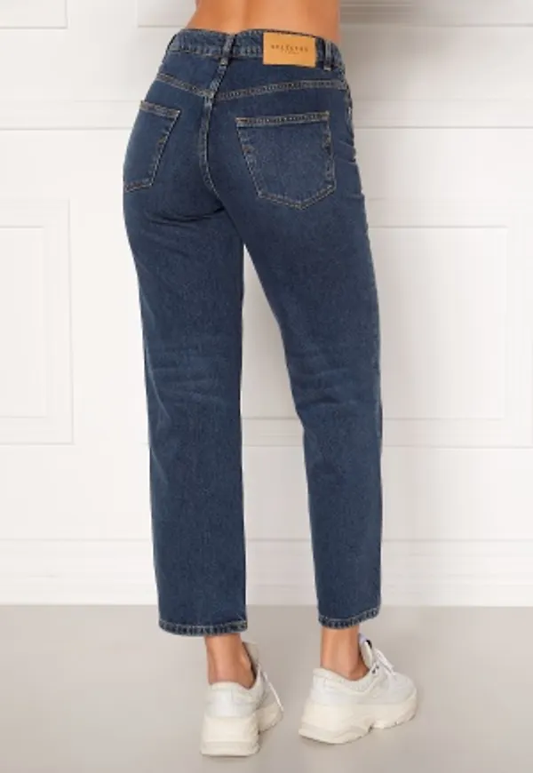 SELECTED FEMME Kate HW Stright Inky Jeans Medium Blue Denim 30/32