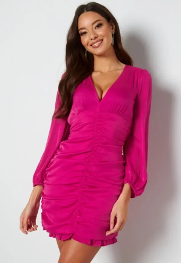 ONLY Kendal V-Neck Shiny Dress RoseViolet L
