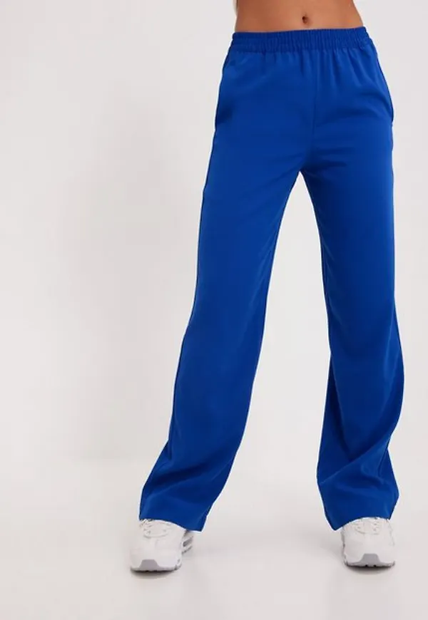 JJXX Jxpoppy Regular Hw Pant Noos Byxor Blue Iolite