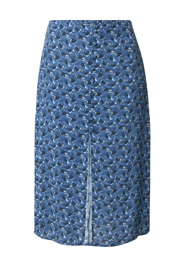 24COLOURS Kjol kräm / blå / mörkblå