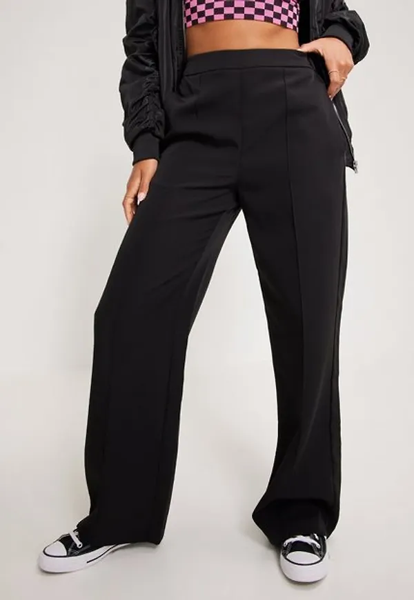 Pieces Pcbossy Hw Wide Pants Noos Byxor Black