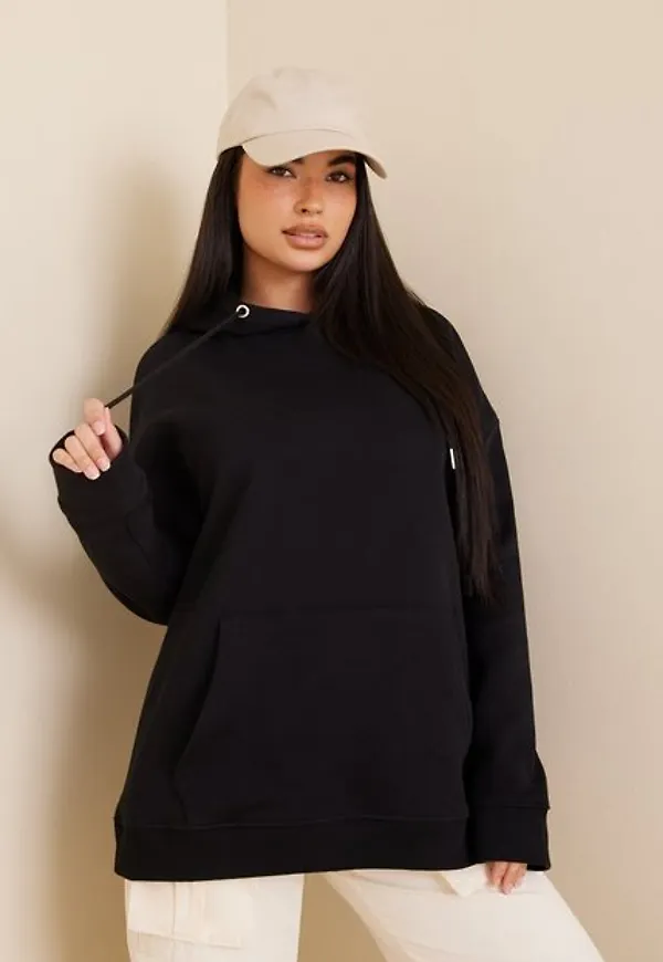NLY Trend Oversized hoodie Hoodies Svart