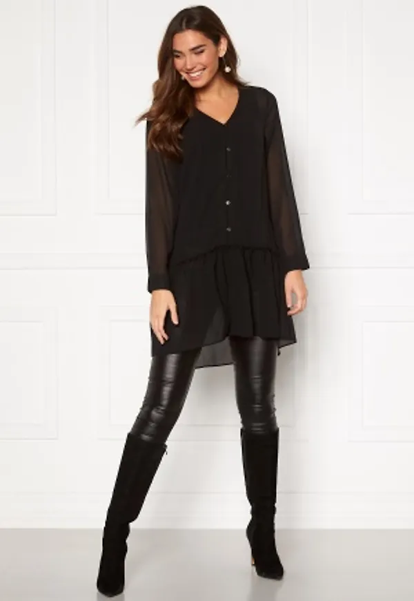 Happy Holly Maya woven tunic Black 32/34