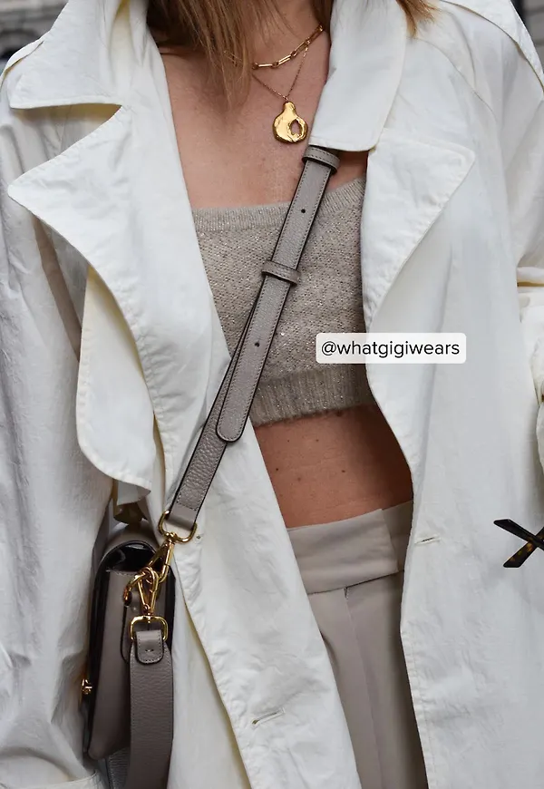 Moa Mattsson x NA-KD Stickad glittrig topp - Beige