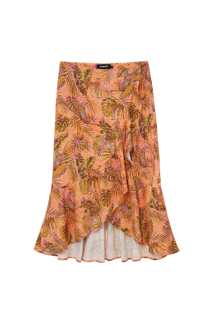 Desigual - Kjol Fal_Safari - Orange