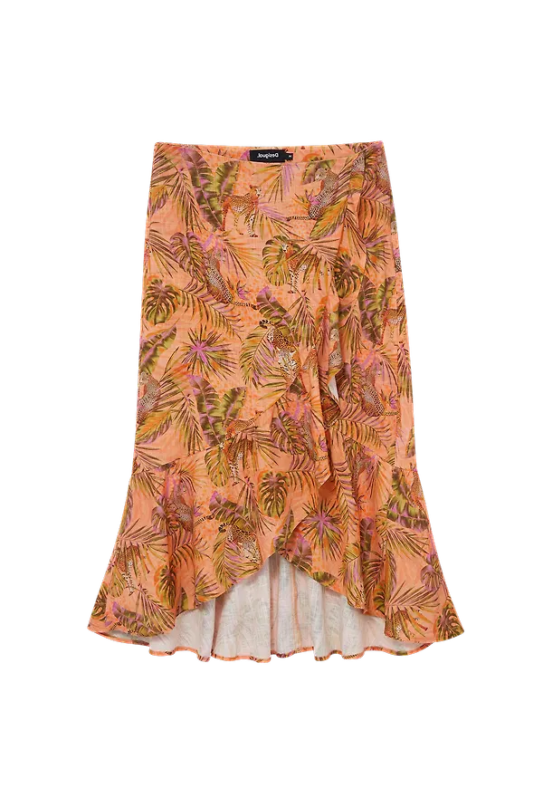 Desigual - Kjol Fal_Safari - Orange