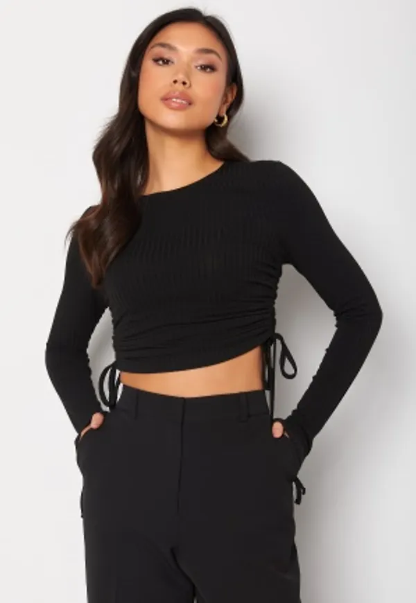 BUBBLEROOM Najda drawstring top Black M