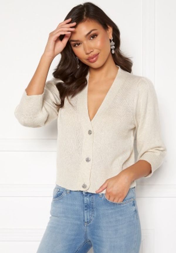 JDY Aida 3/4 Buttons Cardigan Oatmeal / Melange XL