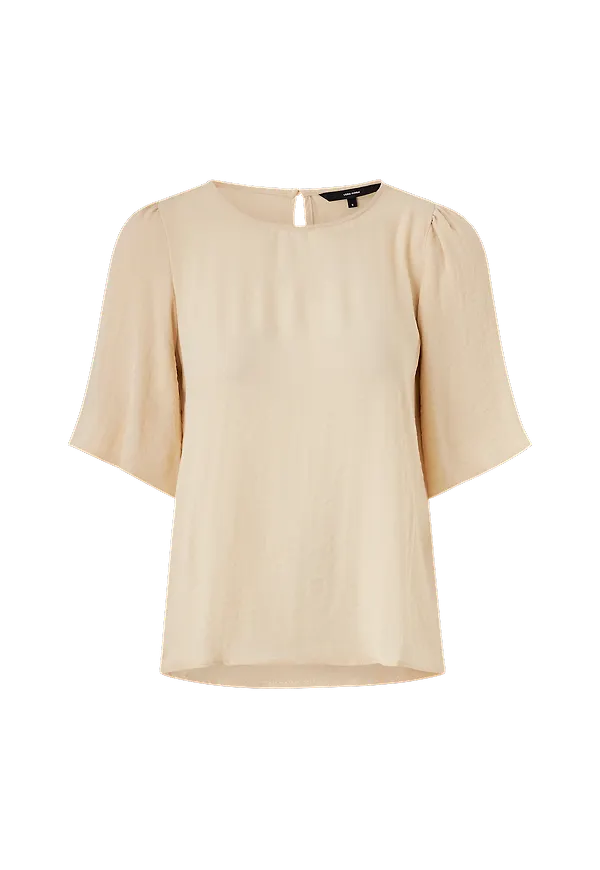 Vero Moda - Topp vmIsabella SS Top - Natur